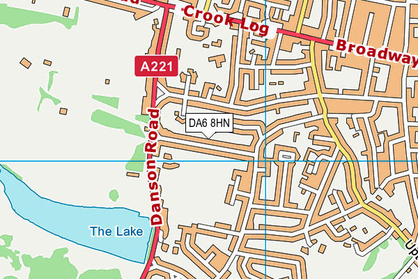DA6 8HN map - OS VectorMap District (Ordnance Survey)