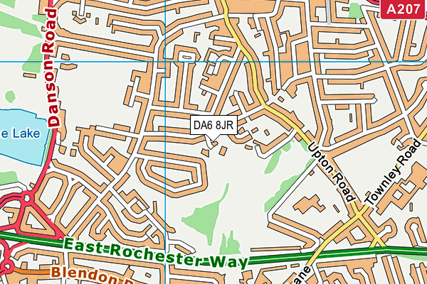 DA6 8JR map - OS VectorMap District (Ordnance Survey) DA6 8JR map - OS VectorMap District (Ordnance Survey)