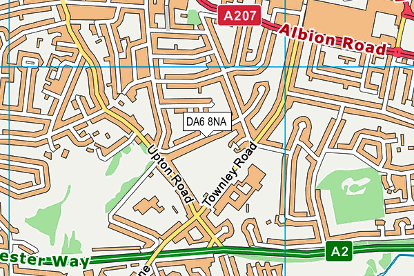 DA6 8NA map - OS VectorMap District (Ordnance Survey) DA6 8NA map - OS VectorMap District (Ordnance Survey)