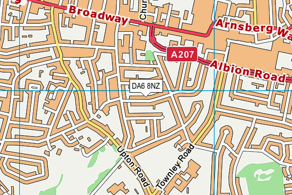 DA6 8NZ map - OS VectorMap District (Ordnance Survey) DA6 8NZ map - OS VectorMap District (Ordnance Survey)