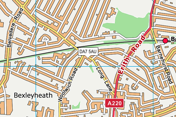 DA7 5AU map - OS VectorMap District (Ordnance Survey) DA7 5AU map - OS VectorMap District (Ordnance Survey)