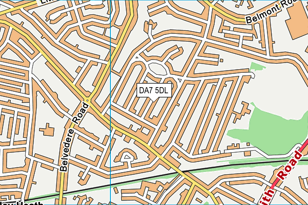 DA7 5DL map - OS VectorMap District (Ordnance Survey) DA7 5DL map - OS VectorMap District (Ordnance Survey)