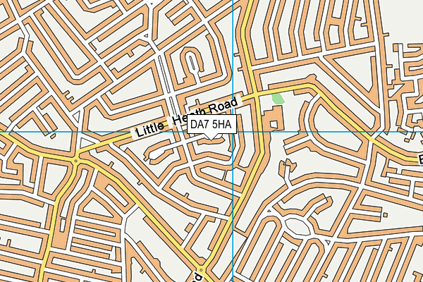 DA7 5HA map - OS VectorMap District (Ordnance Survey)
