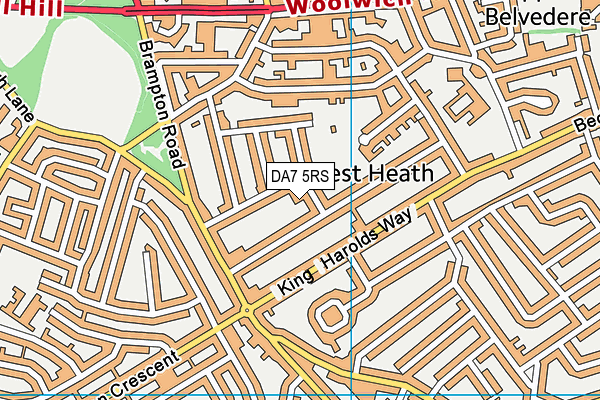 DA7 5RS map - OS VectorMap District (Ordnance Survey) DA7 5RS map - OS VectorMap District (Ordnance Survey)