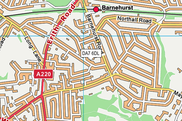 DA7 6DL map - OS VectorMap District (Ordnance Survey) DA7 6DL map - OS VectorMap District (Ordnance Survey)