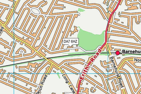 DA7 6HZ map - OS VectorMap District (Ordnance Survey) DA7 6HZ map - OS VectorMap District (Ordnance Survey)