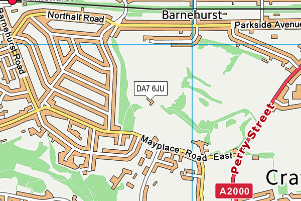 DA7 6JU map - OS VectorMap District (Ordnance Survey) DA7 6JU map - OS VectorMap District (Ordnance Survey)