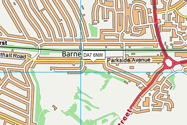 DA7 6NW map - OS VectorMap District (Ordnance Survey) DA7 6NW map - OS VectorMap District (Ordnance Survey)