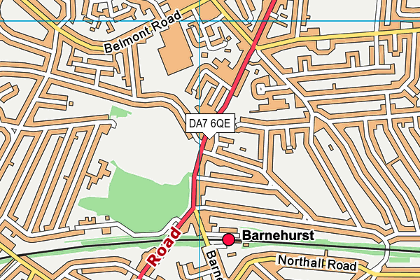 DA7 6QE map - OS VectorMap District (Ordnance Survey) DA7 6QE map - OS VectorMap District (Ordnance Survey)