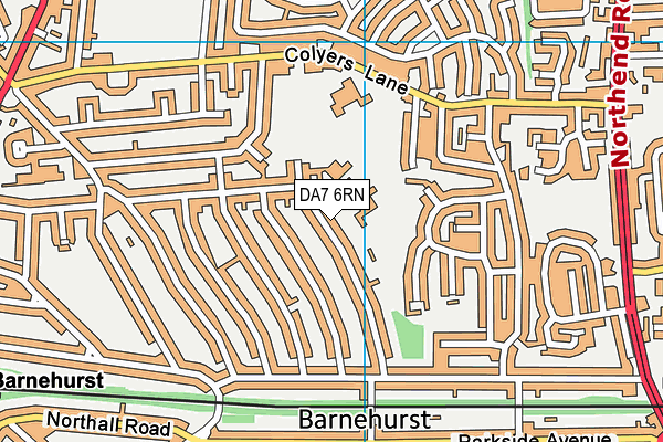 DA7 6RN map - OS VectorMap District (Ordnance Survey) DA7 6RN map - OS VectorMap District (Ordnance Survey)