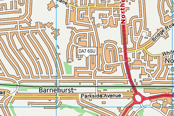 DA7 6SU map - OS VectorMap District (Ordnance Survey) DA7 6SU map - OS VectorMap District (Ordnance Survey)