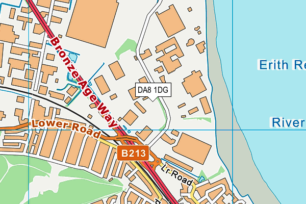 DA8 1DG map - OS VectorMap District (Ordnance Survey) DA8 1DG map - OS VectorMap District (Ordnance Survey)