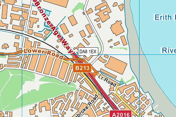 DA8 1EX map - OS VectorMap District (Ordnance Survey) DA8 1EX map - OS VectorMap District (Ordnance Survey)