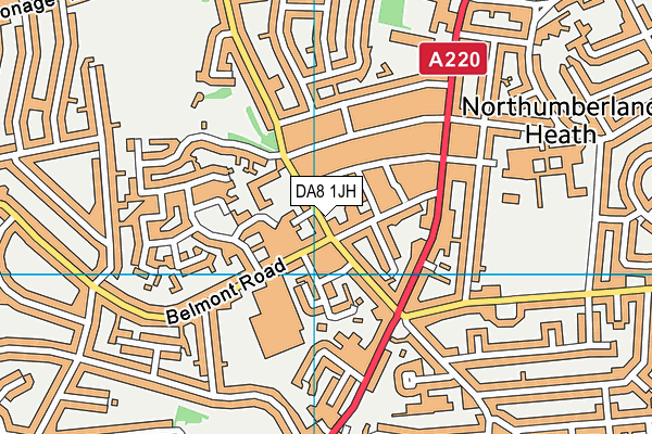 DA8 1JH map - OS VectorMap District (Ordnance Survey) DA8 1JH map - OS VectorMap District (Ordnance Survey)