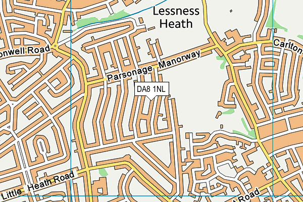 DA8 1NL map - OS VectorMap District (Ordnance Survey) DA8 1NL map - OS VectorMap District (Ordnance Survey)