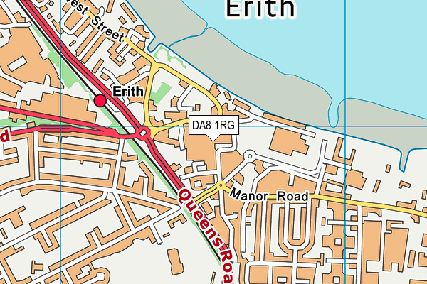 DA8 1RG map - OS VectorMap District (Ordnance Survey) DA8 1RG map - OS VectorMap District (Ordnance Survey)