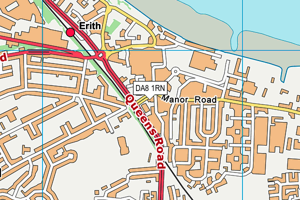 DA8 1RN map - OS VectorMap District (Ordnance Survey) DA8 1RN map - OS VectorMap District (Ordnance Survey)