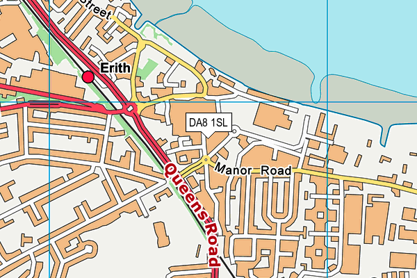 DA8 1SL map - OS VectorMap District (Ordnance Survey) DA8 1SL map - OS VectorMap District (Ordnance Survey)