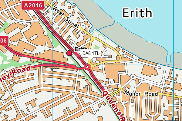 DA8 1TL map - OS VectorMap District (Ordnance Survey) DA8 1TL map - OS VectorMap District (Ordnance Survey)
