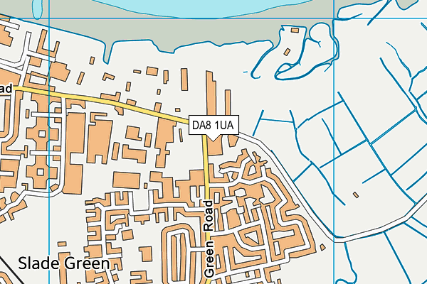 DA8 1UA map - OS VectorMap District (Ordnance Survey) DA8 1UA map - OS VectorMap District (Ordnance Survey)