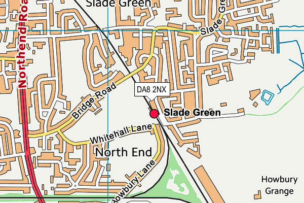 DA8 2NX map - OS VectorMap District (Ordnance Survey) DA8 2NX map - OS VectorMap District (Ordnance Survey)