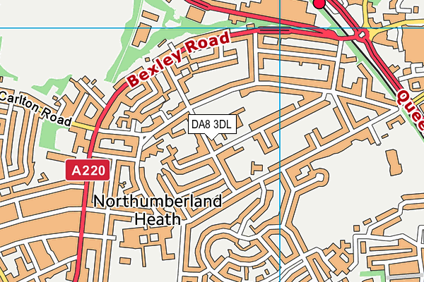 DA8 3DL map - OS VectorMap District (Ordnance Survey) DA8 3DL map - OS VectorMap District (Ordnance Survey)