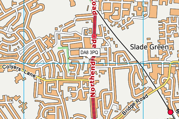 DA8 3PQ map - OS VectorMap District (Ordnance Survey) DA8 3PQ map - OS VectorMap District (Ordnance Survey)