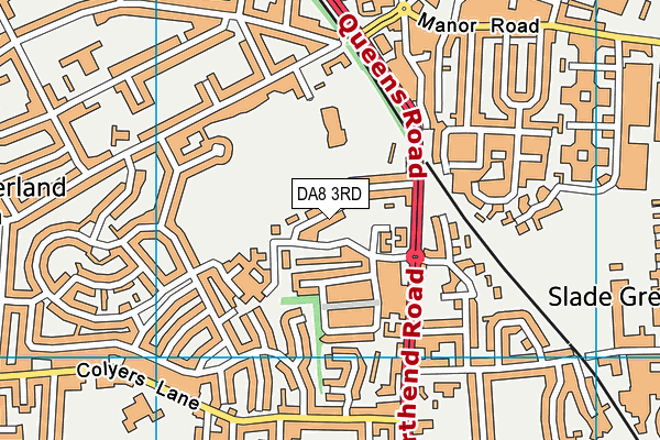 DA8 3RD map - OS VectorMap District (Ordnance Survey) DA8 3RD map - OS VectorMap District (Ordnance Survey)
