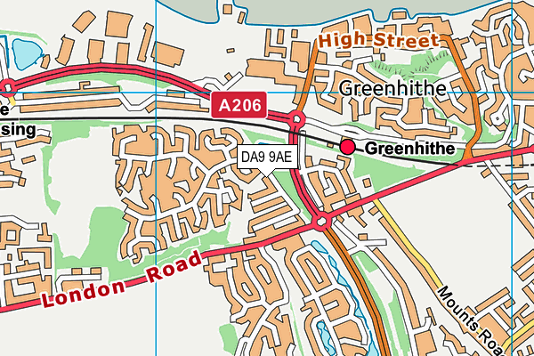 DA9 9AE map - OS VectorMap District (Ordnance Survey) DA9 9AE map - OS VectorMap District (Ordnance Survey)