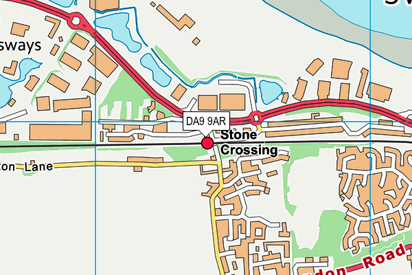 DA9 9AR map - OS VectorMap District (Ordnance Survey) DA9 9AR map - OS VectorMap District (Ordnance Survey)