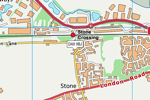 DA9 9BJ map - OS VectorMap District (Ordnance Survey) DA9 9BJ map - OS VectorMap District (Ordnance Survey)