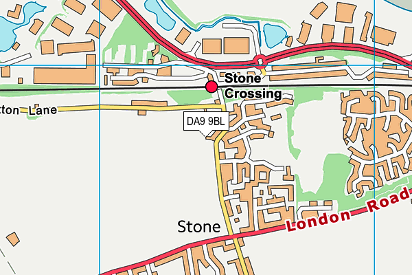 DA9 9BL map - OS VectorMap District (Ordnance Survey) DA9 9BL map - OS VectorMap District (Ordnance Survey)