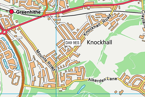 DA9 9ES map - OS VectorMap District (Ordnance Survey) DA9 9ES map - OS VectorMap District (Ordnance Survey)