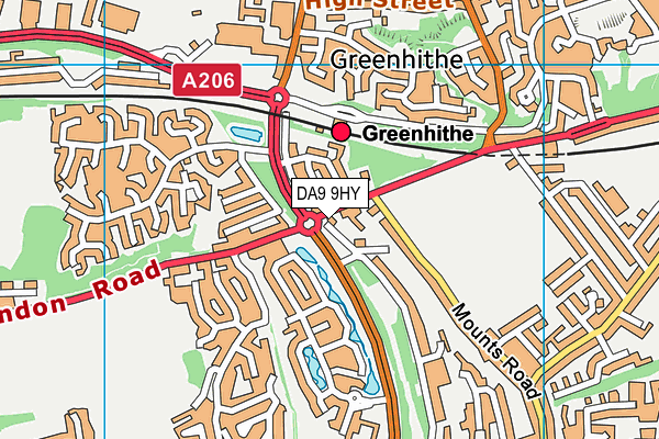DA9 9HY map - OS VectorMap District (Ordnance Survey) DA9 9HY map - OS VectorMap District (Ordnance Survey)