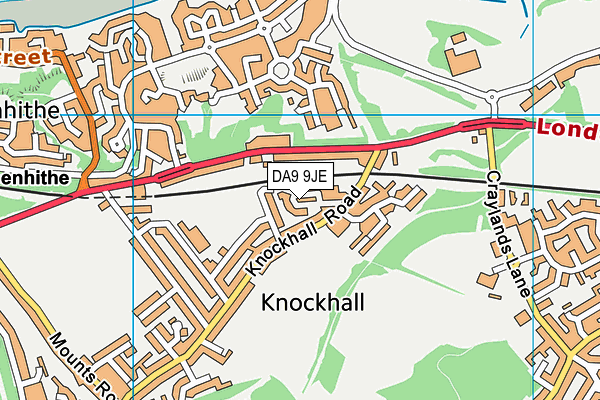 DA9 9JE map - OS VectorMap District (Ordnance Survey) DA9 9JE map - OS VectorMap District (Ordnance Survey)