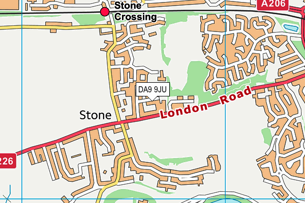 DA9 9JU map - OS VectorMap District (Ordnance Survey) DA9 9JU map - OS VectorMap District (Ordnance Survey)