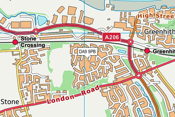 DA9 9PB map - OS VectorMap District (Ordnance Survey) DA9 9PB map - OS VectorMap District (Ordnance Survey)