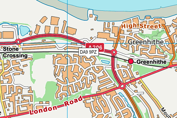 DA9 9PZ map - OS VectorMap District (Ordnance Survey) DA9 9PZ map - OS VectorMap District (Ordnance Survey)