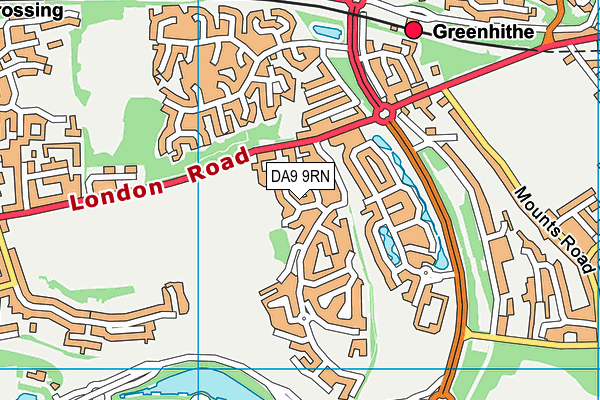 DA9 9RN map - OS VectorMap District (Ordnance Survey) DA9 9RN map - OS VectorMap District (Ordnance Survey)