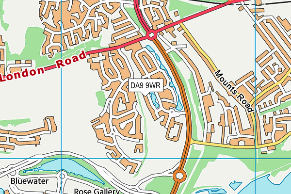 DA9 9WR map - OS VectorMap District (Ordnance Survey) DA9 9WR map - OS VectorMap District (Ordnance Survey)