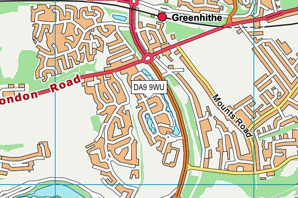 DA9 9WU map - OS VectorMap District (Ordnance Survey) DA9 9WU map - OS VectorMap District (Ordnance Survey)