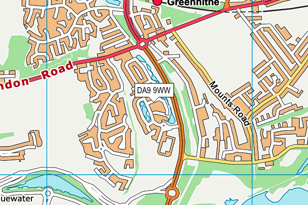 DA9 9WW map - OS VectorMap District (Ordnance Survey) DA9 9WW map - OS VectorMap District (Ordnance Survey)