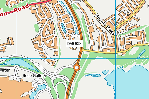 DA9 9XX map - OS VectorMap District (Ordnance Survey) DA9 9XX map - OS VectorMap District (Ordnance Survey)