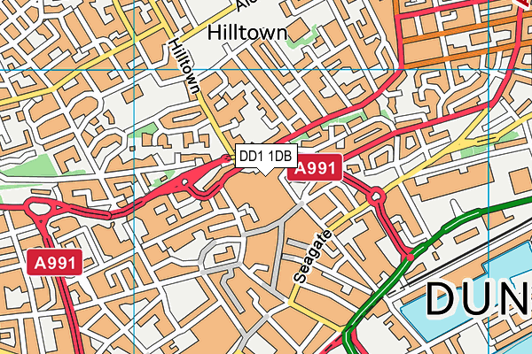 DD1 1DB map - OS VectorMap District (Ordnance Survey) DD1 1DB map - OS VectorMap District (Ordnance Survey)