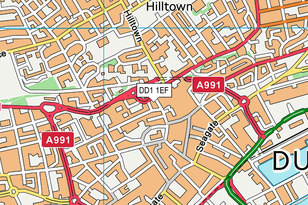 DD1 1EF map - OS VectorMap District (Ordnance Survey) DD1 1EF map - OS VectorMap District (Ordnance Survey)