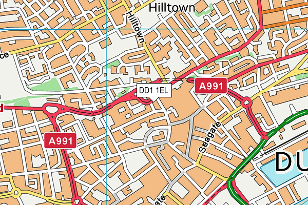 DD1 1EL map - OS VectorMap District (Ordnance Survey) DD1 1EL map - OS VectorMap District (Ordnance Survey)