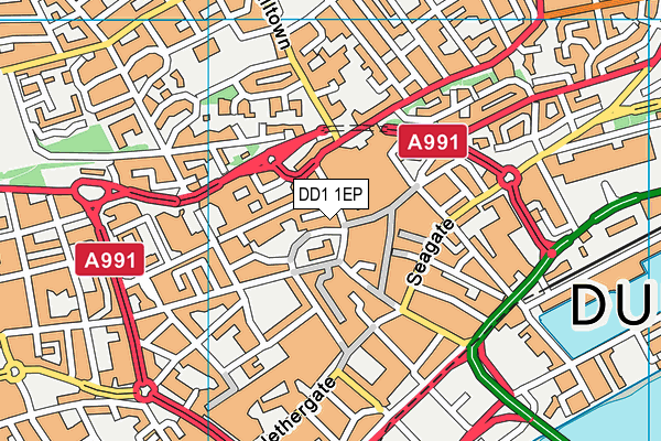 DD1 1EP map - OS VectorMap District (Ordnance Survey) DD1 1EP map - OS VectorMap District (Ordnance Survey)