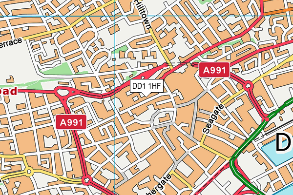 DD1 1HF map - OS VectorMap District (Ordnance Survey) DD1 1HF map - OS VectorMap District (Ordnance Survey)