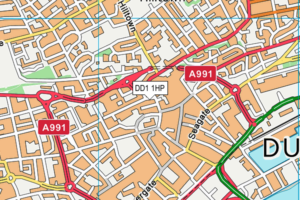 DD1 1HP map - OS VectorMap District (Ordnance Survey) DD1 1HP map - OS VectorMap District (Ordnance Survey)