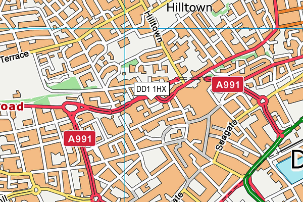 DD1 1HX map - OS VectorMap District (Ordnance Survey) DD1 1HX map - OS VectorMap District (Ordnance Survey)